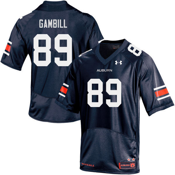 Men #89 Phelps Gambill Auburn Tigers College Football Jerseys Sale-Navy - Click Image to Close